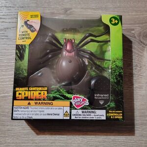 Remote Controlled Spider Play Right Infrared Lights Up Moveable Parts‎ Toy 3+